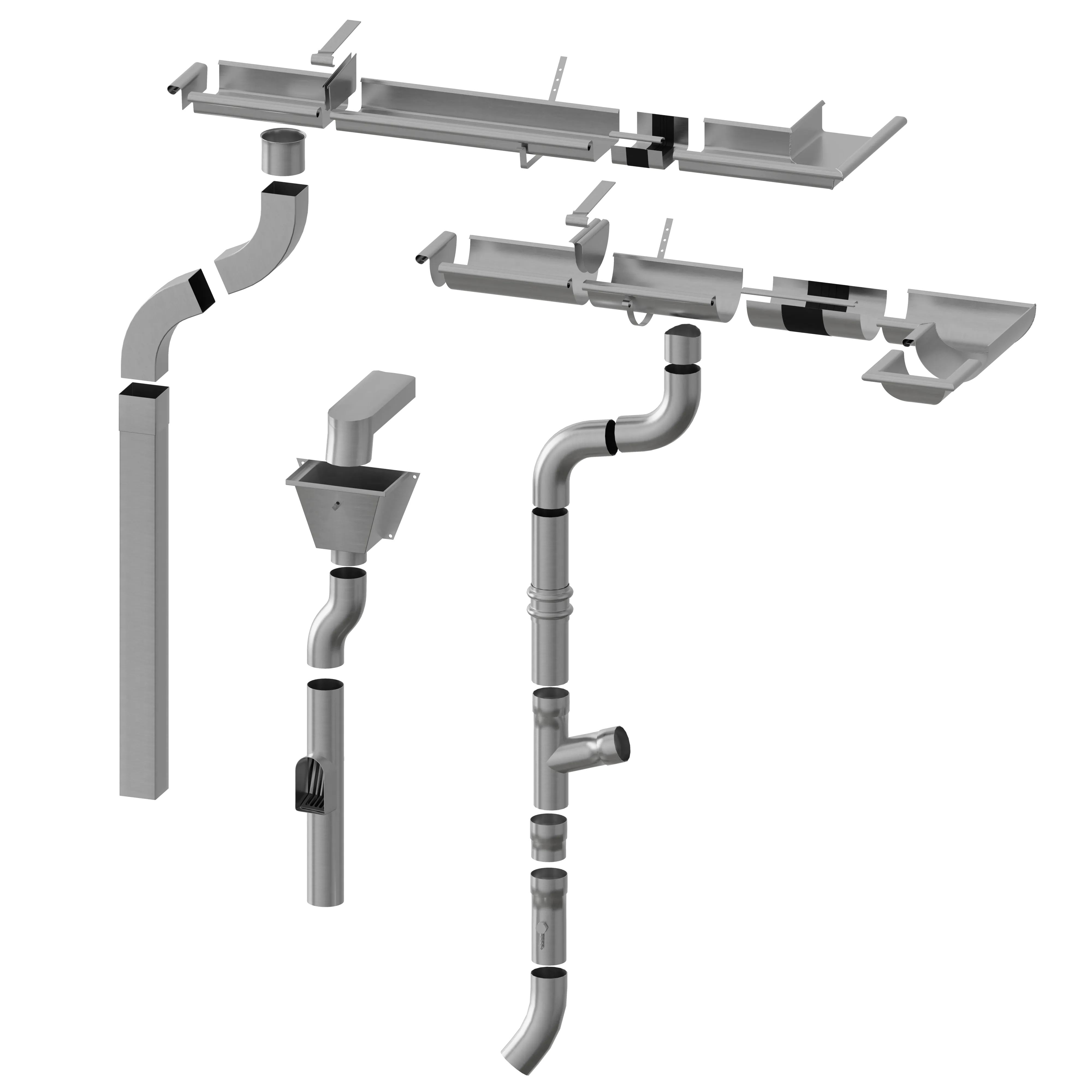 VMZINC HWA-systeem exploded view
